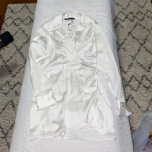 Zara short satin effect dress